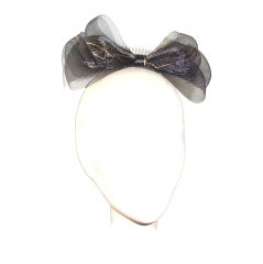 Vintage black horsehair comb fascinator