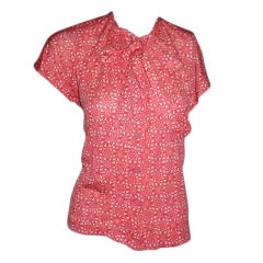 Hermes Vintage 1970s jersey blouse 38 bust