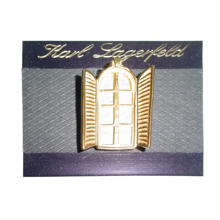 Vintage Karl Lagerfeld pin For Sale