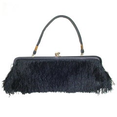 Vintage 1960s Fringed Bag