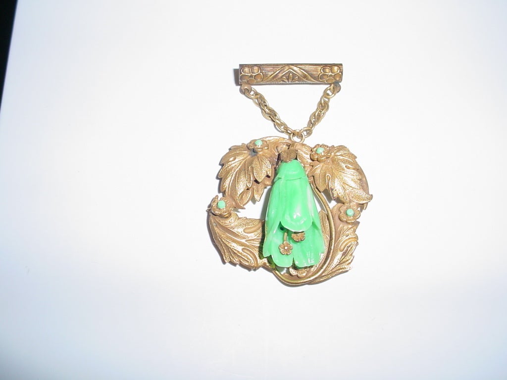 Rare early Coro Art Nouveau brooch