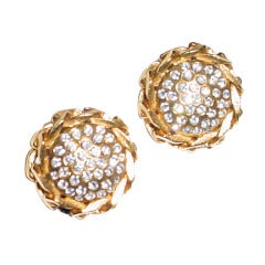 Vintage Chanel rhinestone earrings