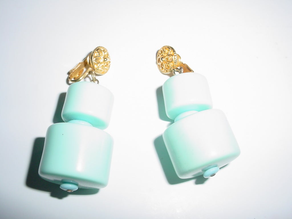 1960s Pucci Italy Mod Op Art earrings