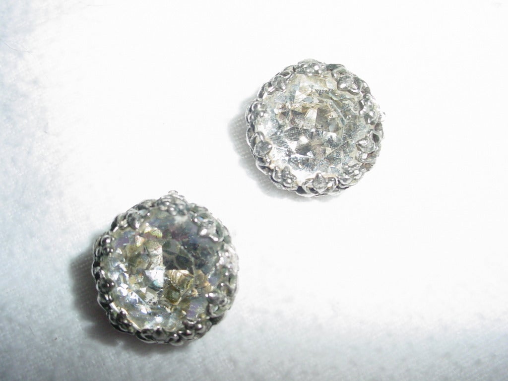 Kramer vintage 1950s cornucopia earrings