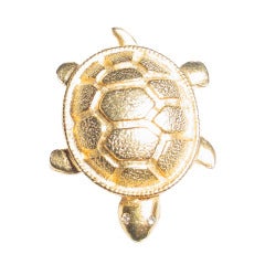 Vintage Gerard Yosca turtle brooch