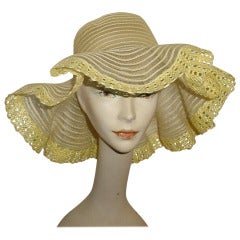 Vintage Southern Belle Garden Party Hat