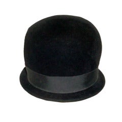 1960s Mod English Style Bowler Hat Valerie Modes