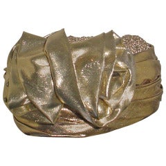 Joe Bill Miller gold metallic Vintage hat