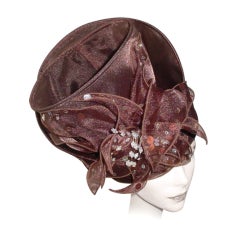 Vintage 1980s Avant Garde Over the Top extravagant hat