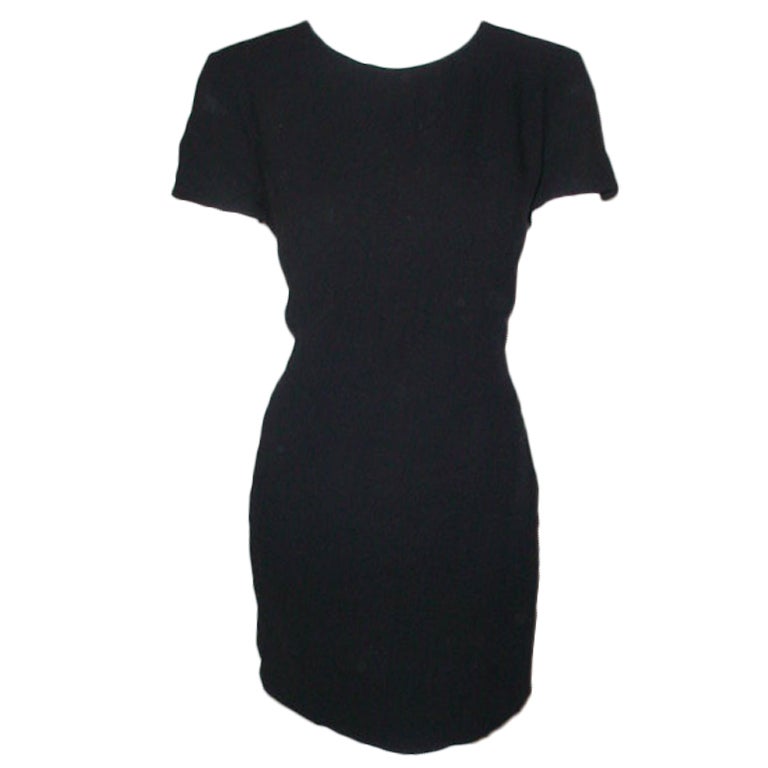 Chanel wool crepe dress For Sale at 1stDibs