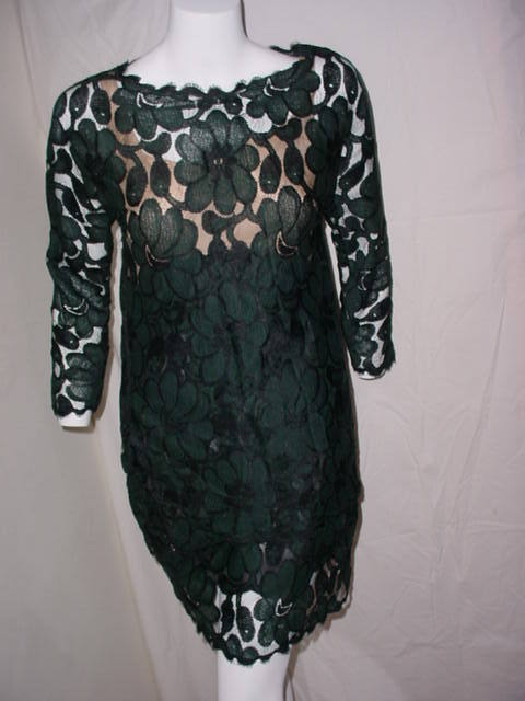 Vintage Geoffrey Beene lace dress and overblouse