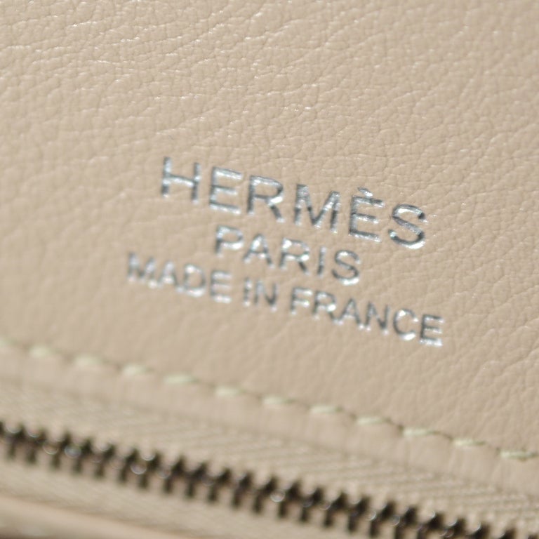 Women's 35cm Hermes Etoupe and Argyle Ghillies Swift Leather Birkin Hand