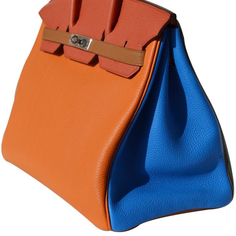 Women's or Men's 35cm Hermes Harlequin / Arlequin Leather Birkin Handbag For Sale