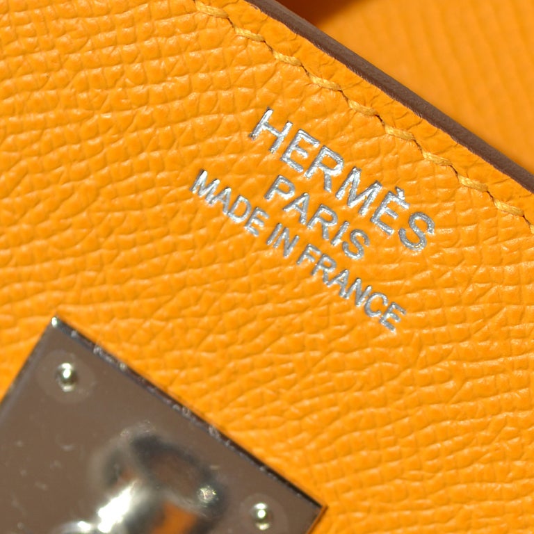 Women's or Men's 35cm Hermes Jaune D'or Yellow Epsom Leather Birkin Handbag