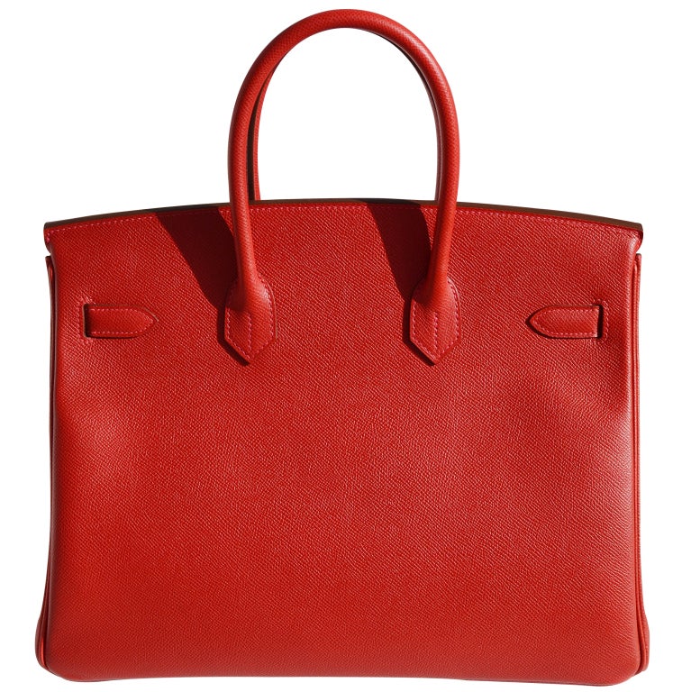 Createurs de Luxe is excited to bring you this brand new Hermes Birkin Handbag!

A Red Beauty!

35cm Hermes Rouge Casaque Epsom Leather Birkin Handbag | Gold Hardware | P Stamp

The bag measures 35cm / 14