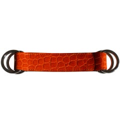 Hermes Sanguine Porosus Crocodile Romance Belt Accessory