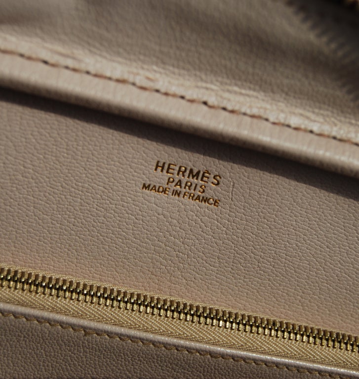 Borsa Hermès Lorrain in pelle rossa e rosa 2