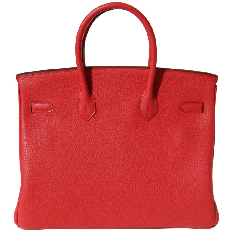 35cm Hermès Bougainvillea Taurillon Clemence Leather Birkin Handbag | Palladium | O Stamp

The bag measures 35cm / 14