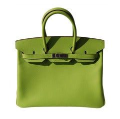 35cm Hermès Kiwi Epsom Leather Birkin Handbag