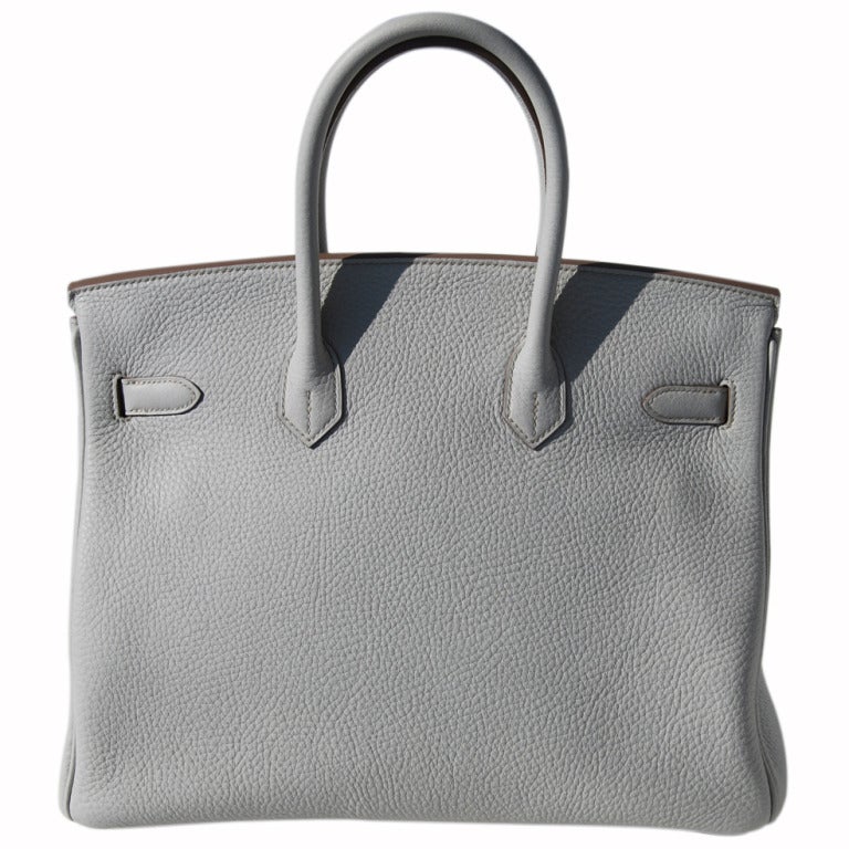 Beautiful!

Brand New

35cm Hermes Gris Perle Taurillon Clemence Leather Birkin Handbag | Palladium Hardware | Q Stamp

The bag measures 35cm / 14