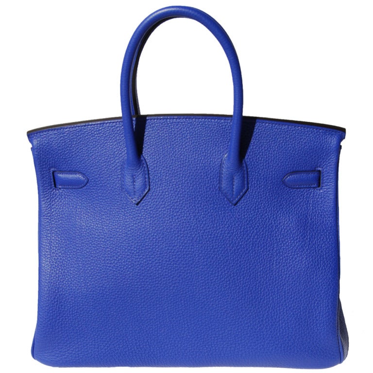 HOT NEW BAG!

BRAND NEW

35cm Hermes Bleu Electrique Togo Clemence Leather Birkin Handbag | Palladium Hardware | Q Stamp

The bag measures 35cm / 14