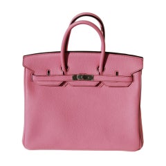 35cm Hermès Pink Togo Leather Birkin Handbag