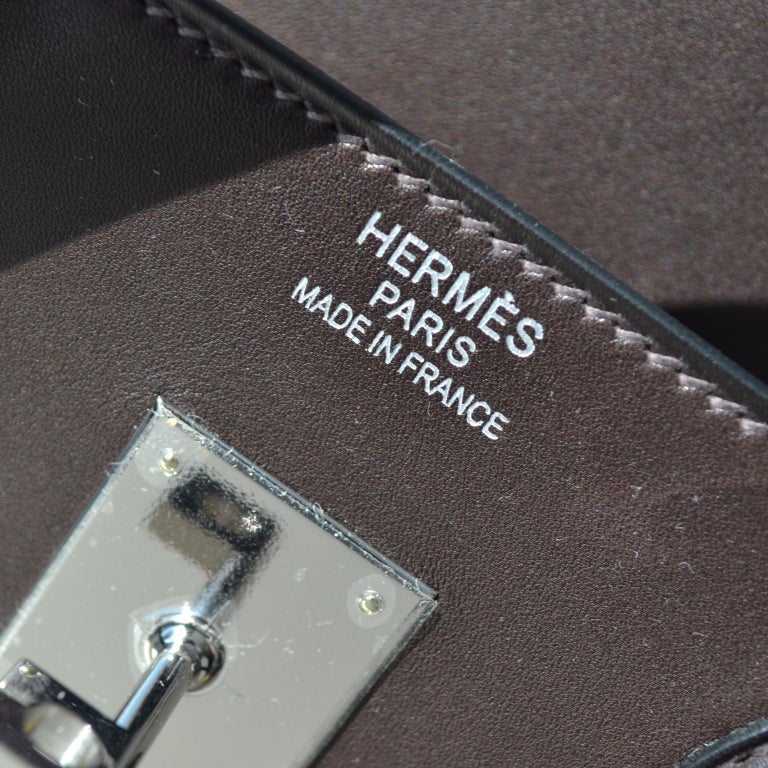 32cm Hermès Brown Swift Leather and Toile HAC Bag Handbag 1