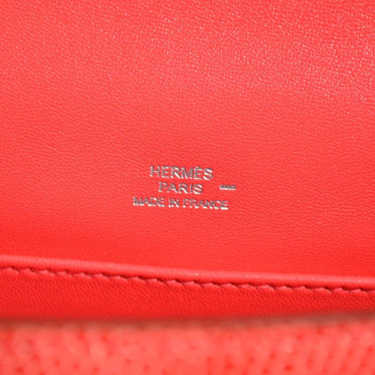 Women's Hermès Bag Rose Jaipur Lizard Kelly Pochette