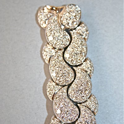Women's Chopard Lady's White Gold and Diamond Casmir Bracelet Watch