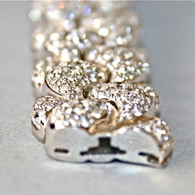Chopard Lady's White Gold and Diamond Casmir Bracelet Watch 1