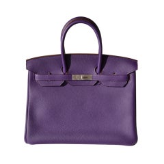 35cm Hermes Iris Togo Leather Birkin Bag Handbag