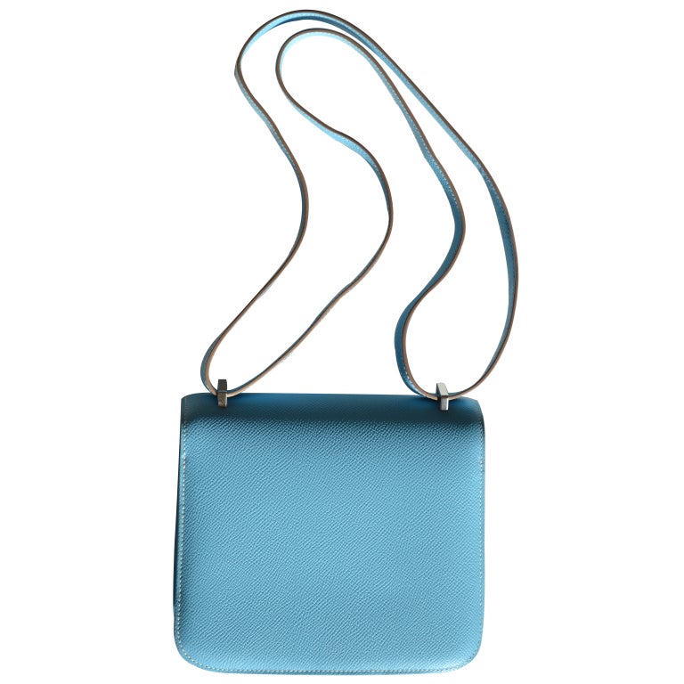 Women's 18cm Hermès Celeste Epsom Leather Constance Bag Handbag
