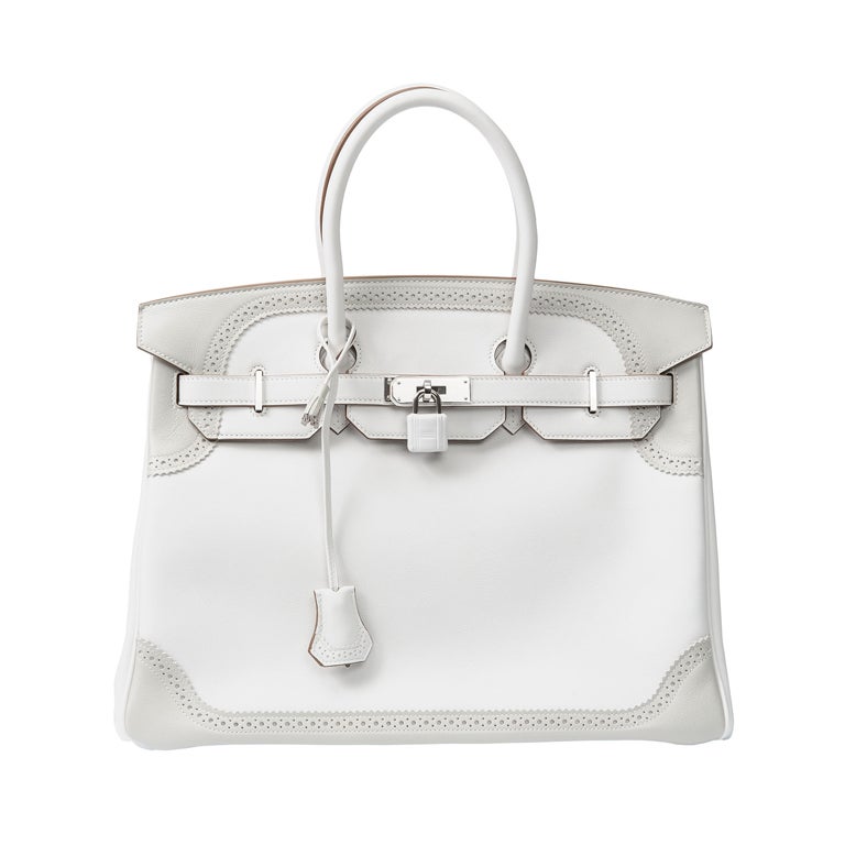 limited edition HERMES BIRKIN 35 ghillies collection