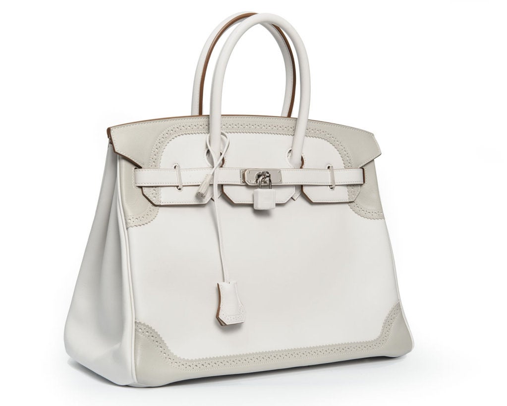 Women's limited edition HERMES BIRKIN 35 ghillies collection