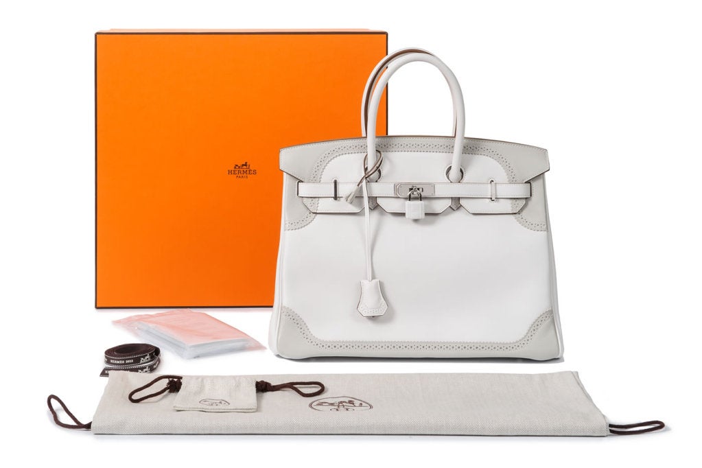 limited edition HERMES BIRKIN 35 ghillies collection 6