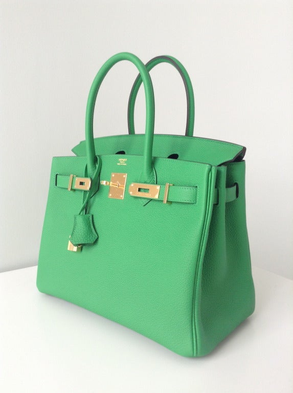 H O T Bamboo Birkin with G O L D hardware In New Condition For Sale In London, GB