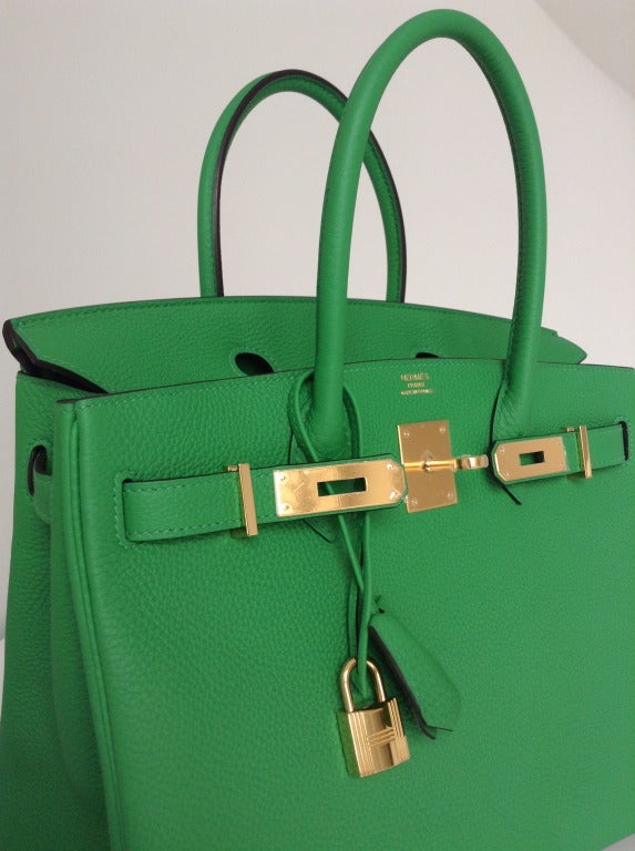 H O T Bamboo Birkin with G O L D hardware For Sale 3