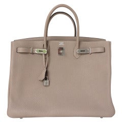 SUPERB CHIC Birkin 40 Gris Tourterelle