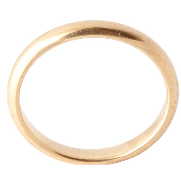 TIFFANY & Co.. Men's Yellow Gold Wedding Band For Sale
