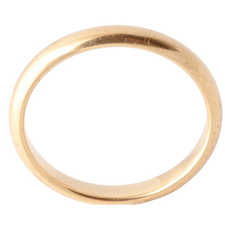 TIFFANY & Co.. Men's Yellow Gold Wedding Band For Sale