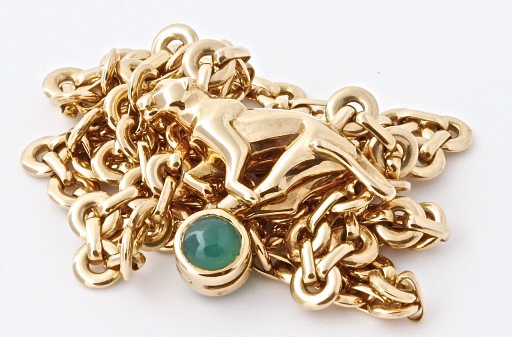 cartier necklace green