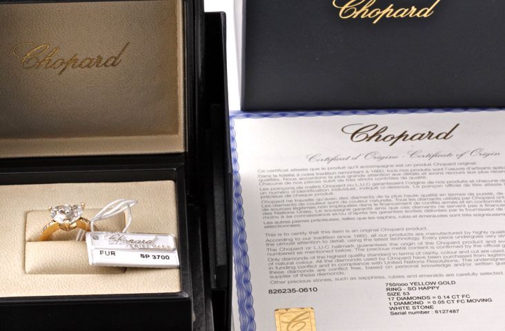 CHOPARD Rock Crystal Heart Stone Diamond Band 