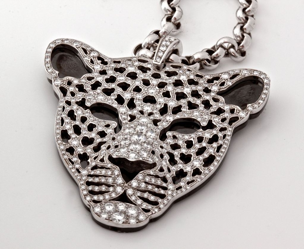 CARRERA Y CARRERA Diamond Gold Lioness Pendant Necklace 3