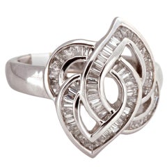 Diamond White Gold Celtic Knot Ring