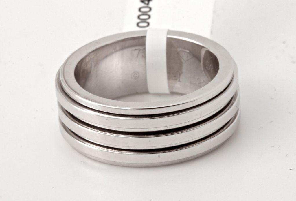 PIAGET White Gold Possession Triple Spin Ring 2
