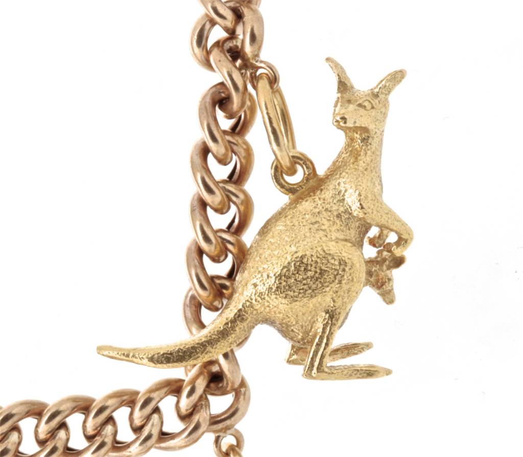 gold charm bracelet australia