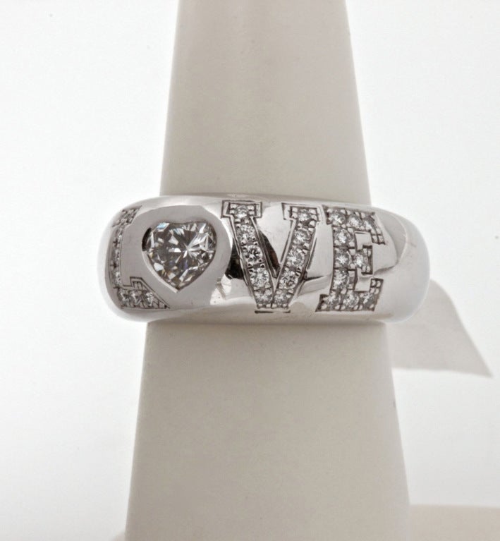 CHOPARD Diamond Gold Heart LOVE Ring 1