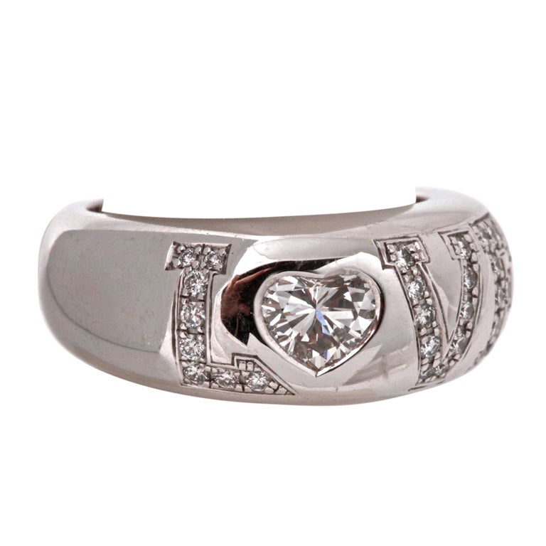 CHOPARD Diamond Gold Heart LOVE Ring