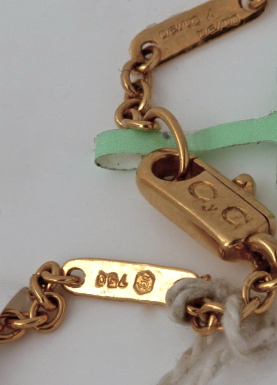 CARRERA Y CARRERA Gold Framed Cherub Necklace For Sale 3