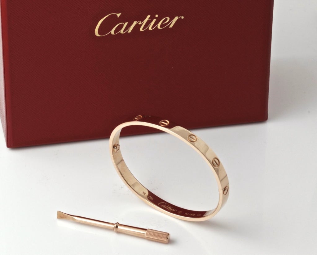 cartier bracelet mens rose gold
